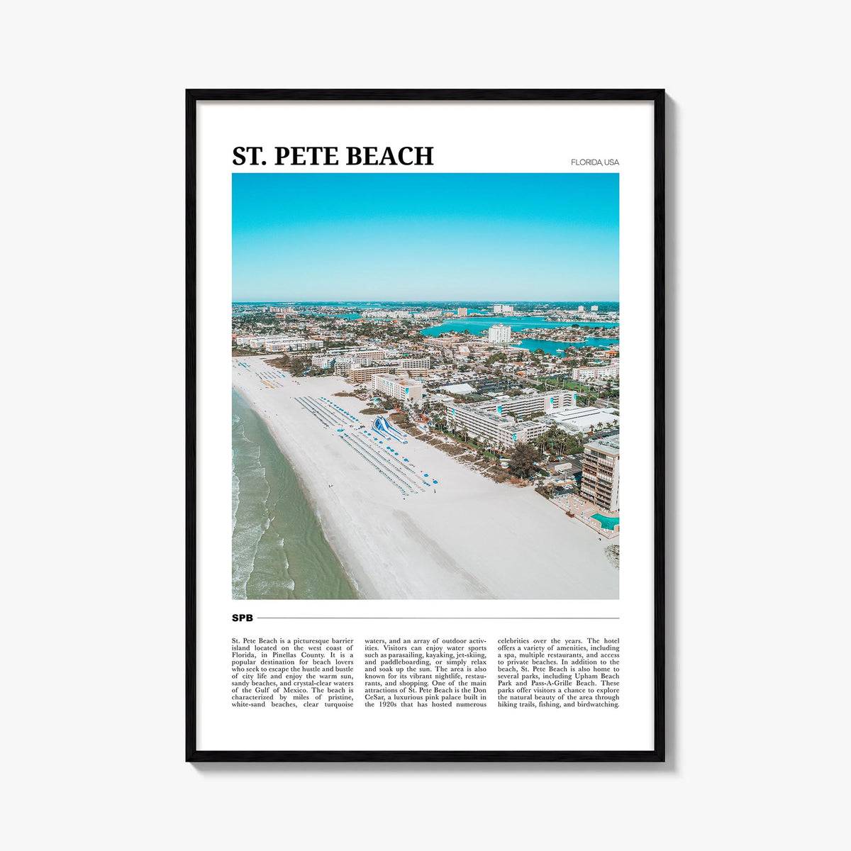St. Pete Beach Travel Poster