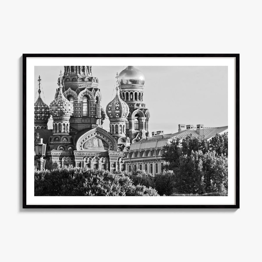 St. Petersburg, Russia Photo Poster, framed poster mockup, white border
