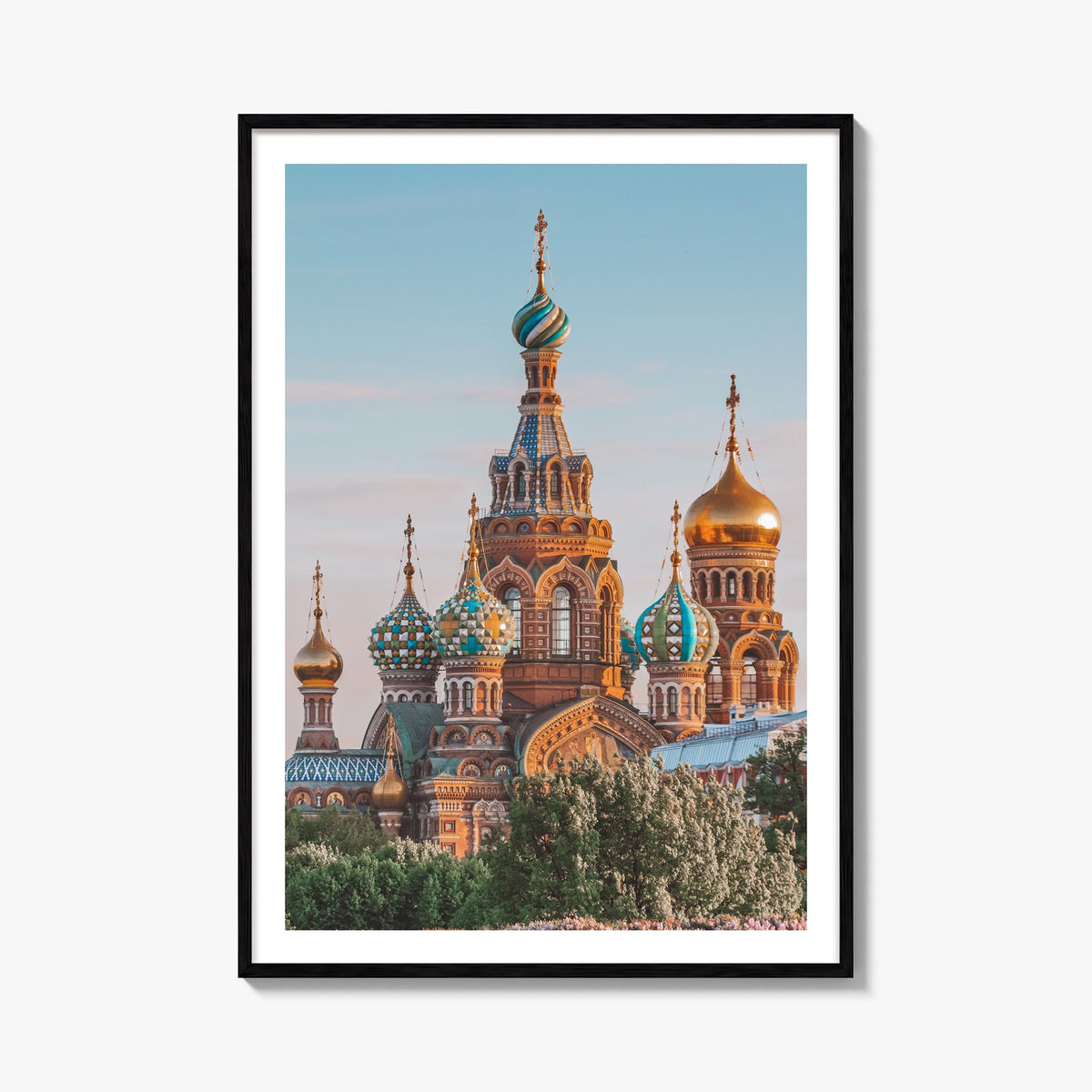 St. Petersburg, Russia no. 1 colorful photo poster of Russia – vertical wall art, unframed print shown in interior mockup