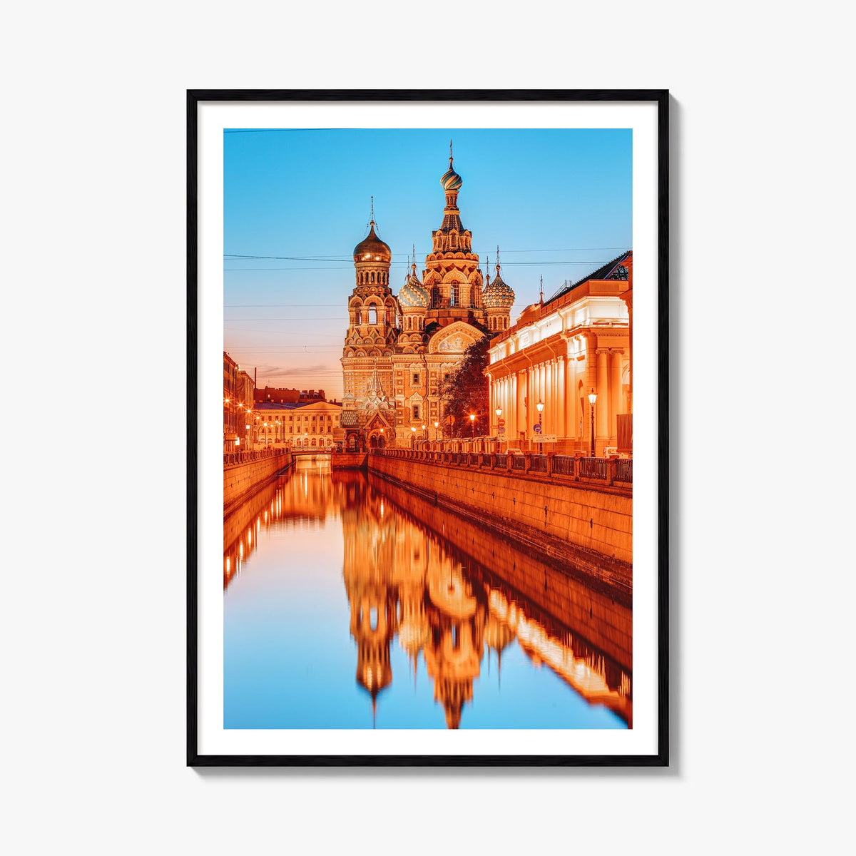 St. Petersburg, Russia no. 3 colorful photo poster of Russia – vertical wall art, unframed print shown in interior mockup