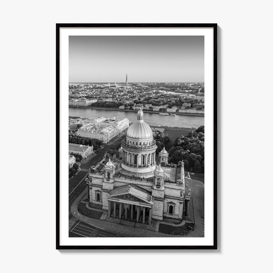 St. Petersburg, Russia Photo No 1 Poster, framed poster mockup, white border