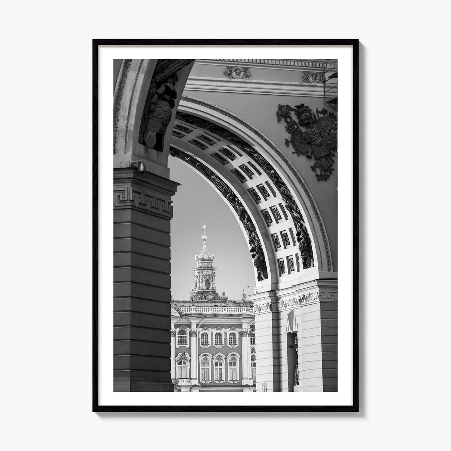 St. Petersburg, Russia Photo No 2 Poster, framed poster mockup, white border