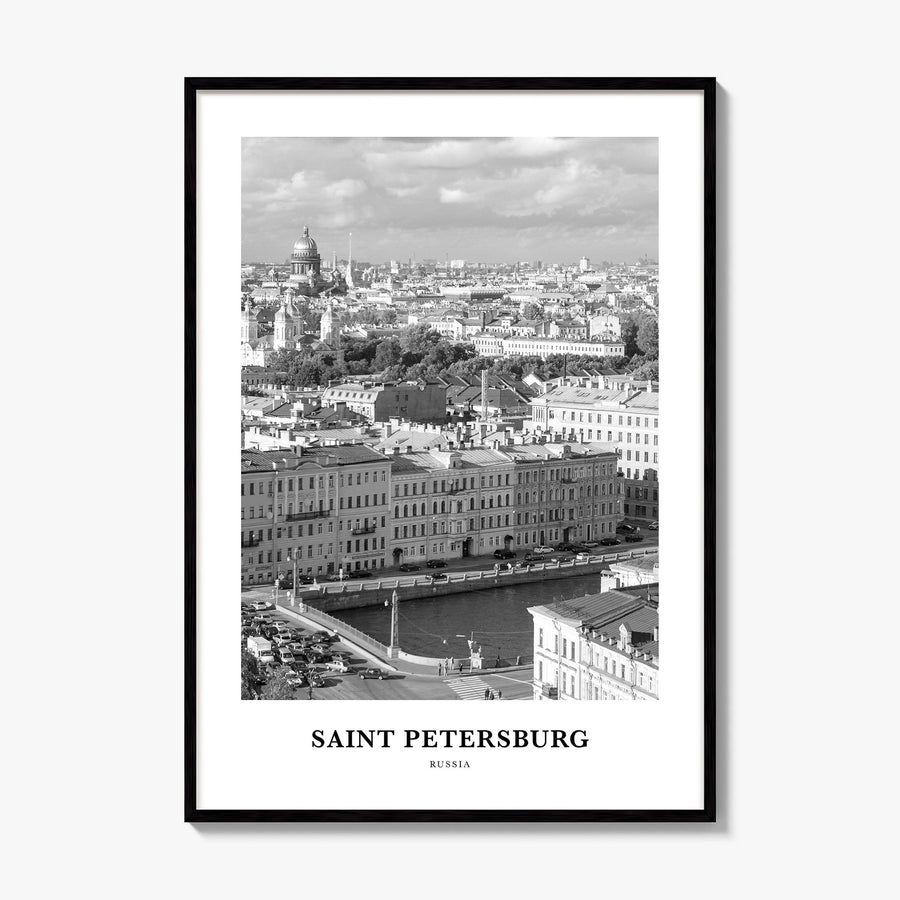 Saint Petersburg Classic Poster, framed poster mockup