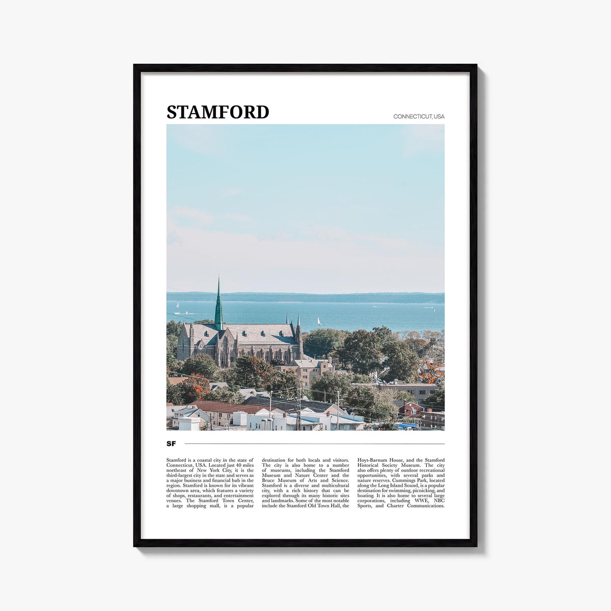Stamford, Connecticut Travel Poster