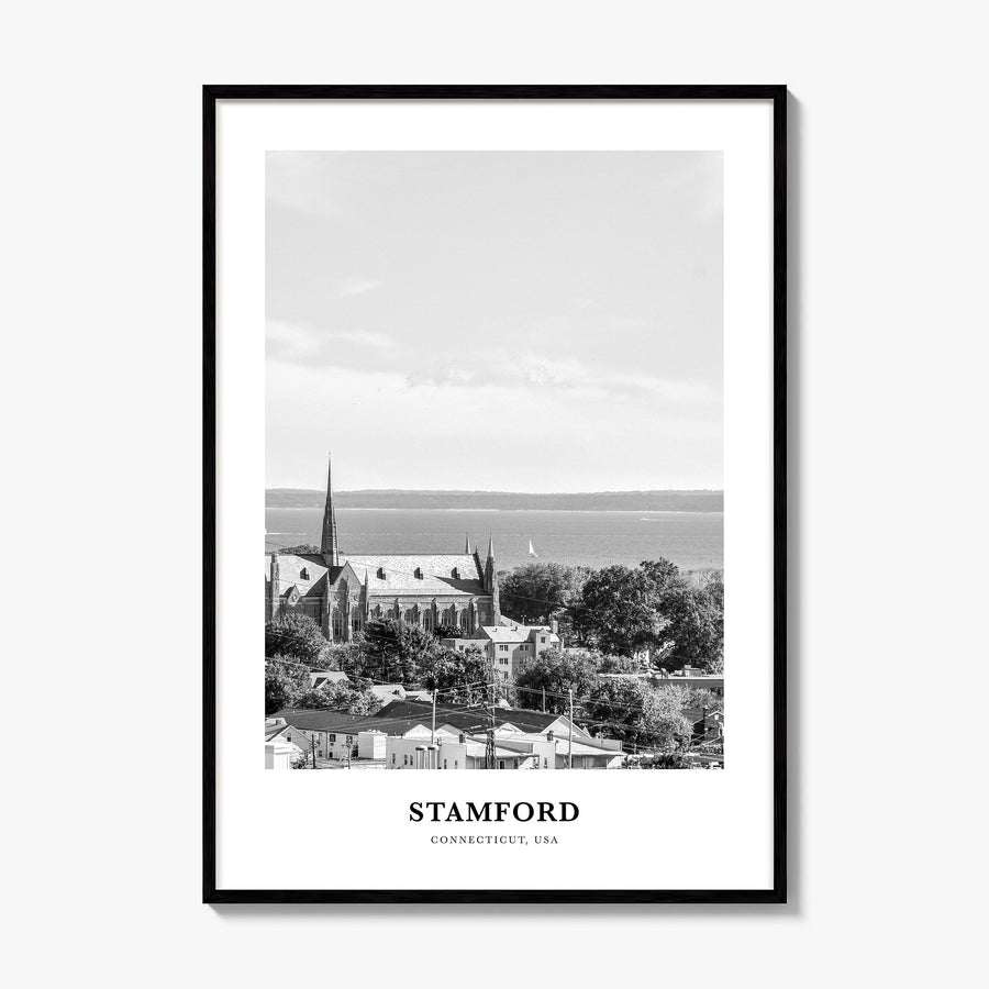 Stamford, Connecticut Classic Poster, framed poster mockup