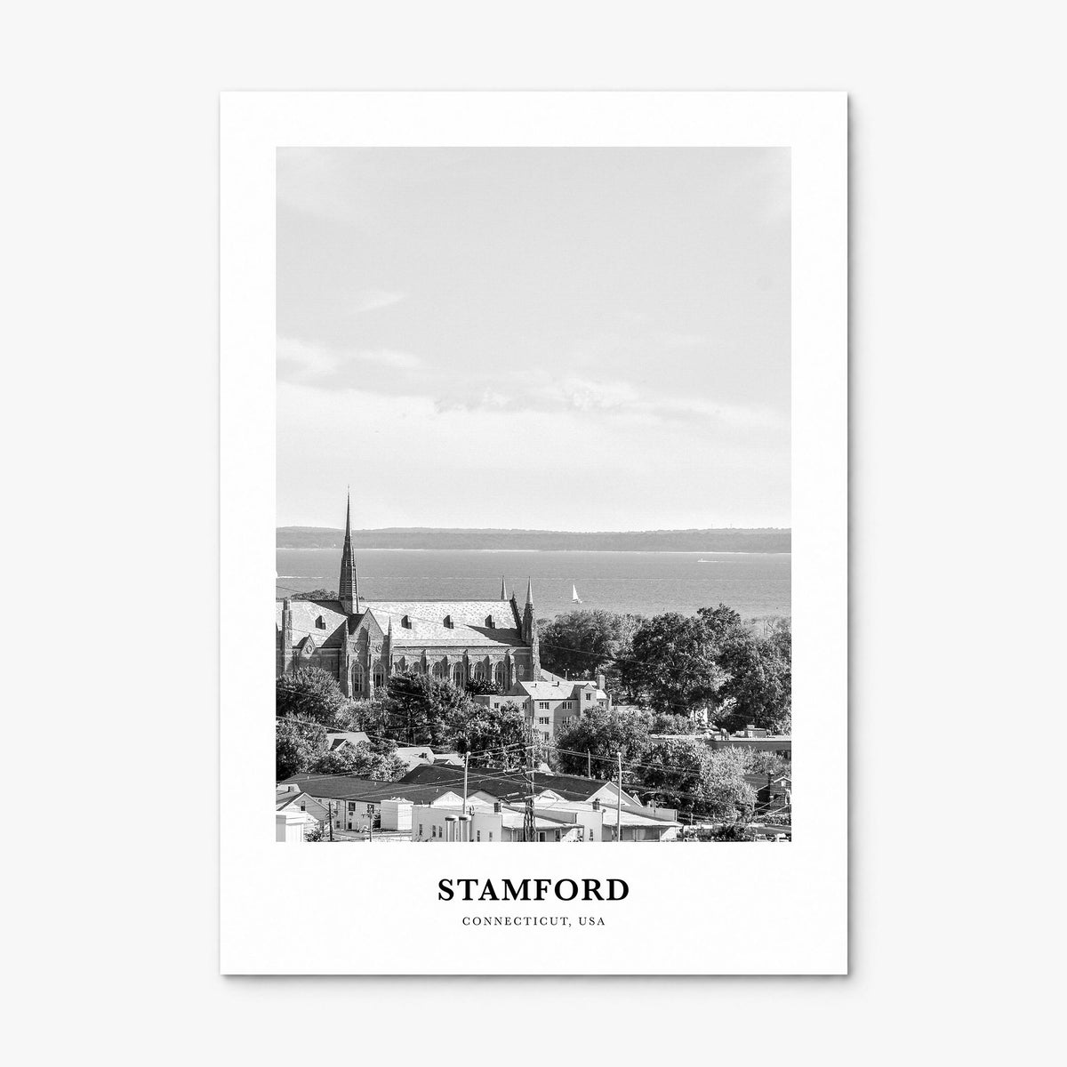 Stamford, Connecticut Classic Poster, print only (unframed)