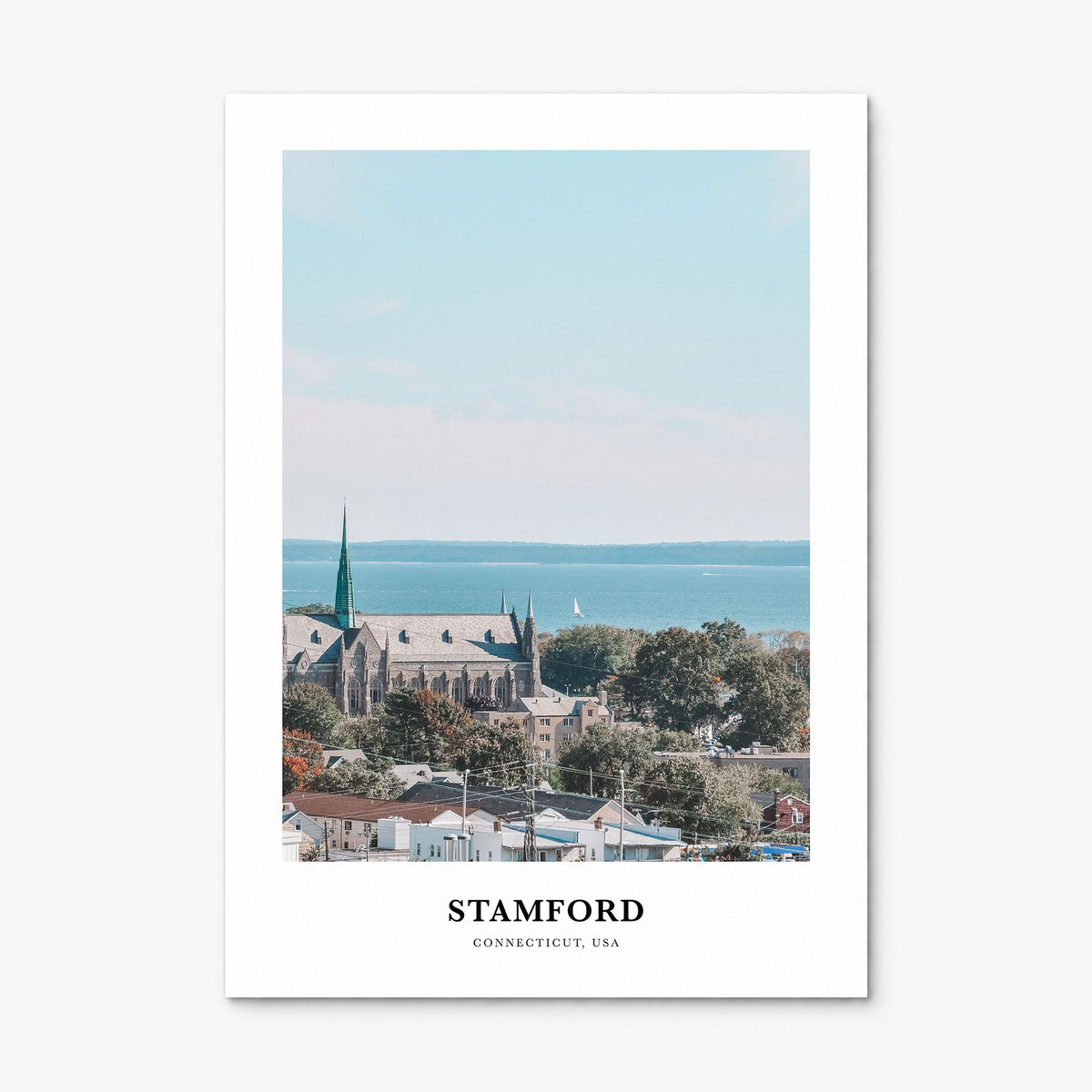 Stamford, Connecticut Classic Poster, print only (unframed)