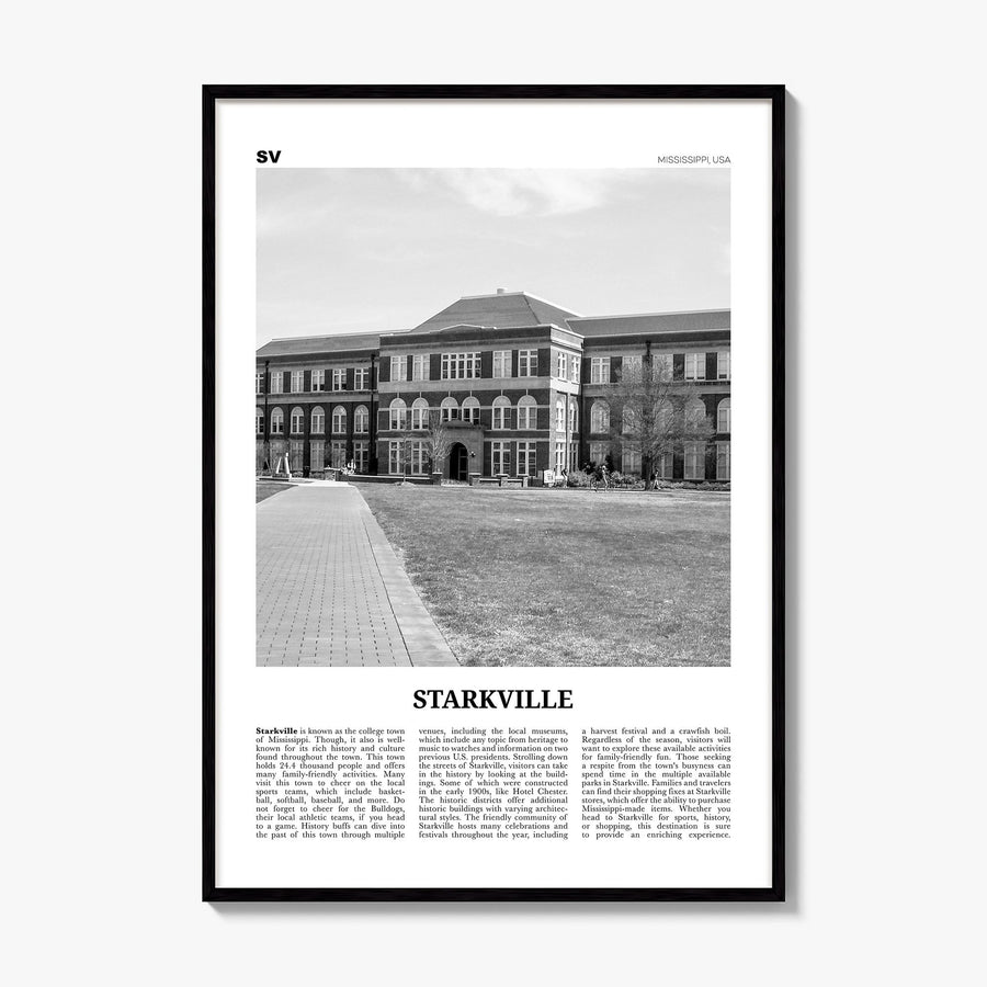Starkville Newspaper Poster, framed poster mockup