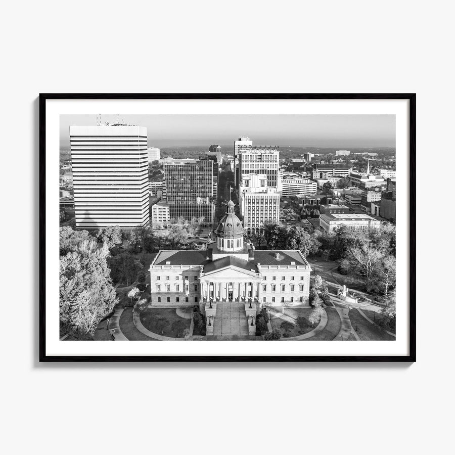 State College Photo Poster, framed poster mockup, white border