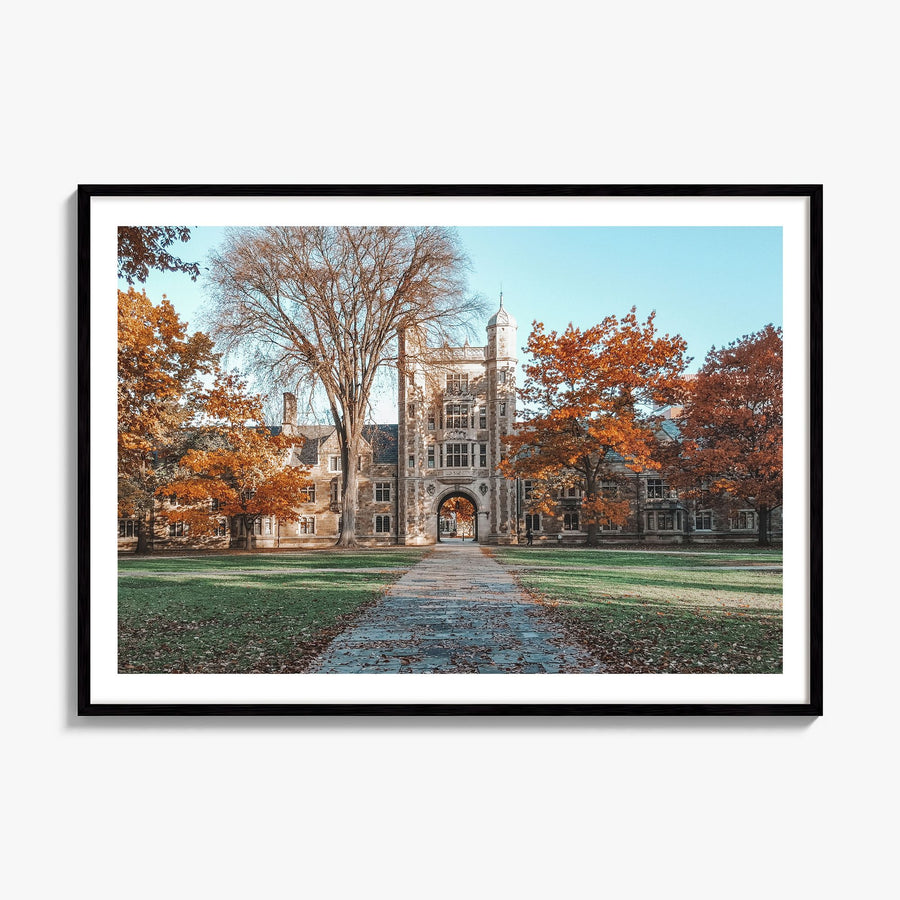 State College Photo Poster, framed poster mockup, white border