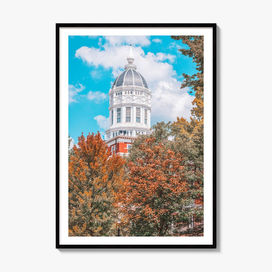 State College Photo Poster, framed poster mockup, white border