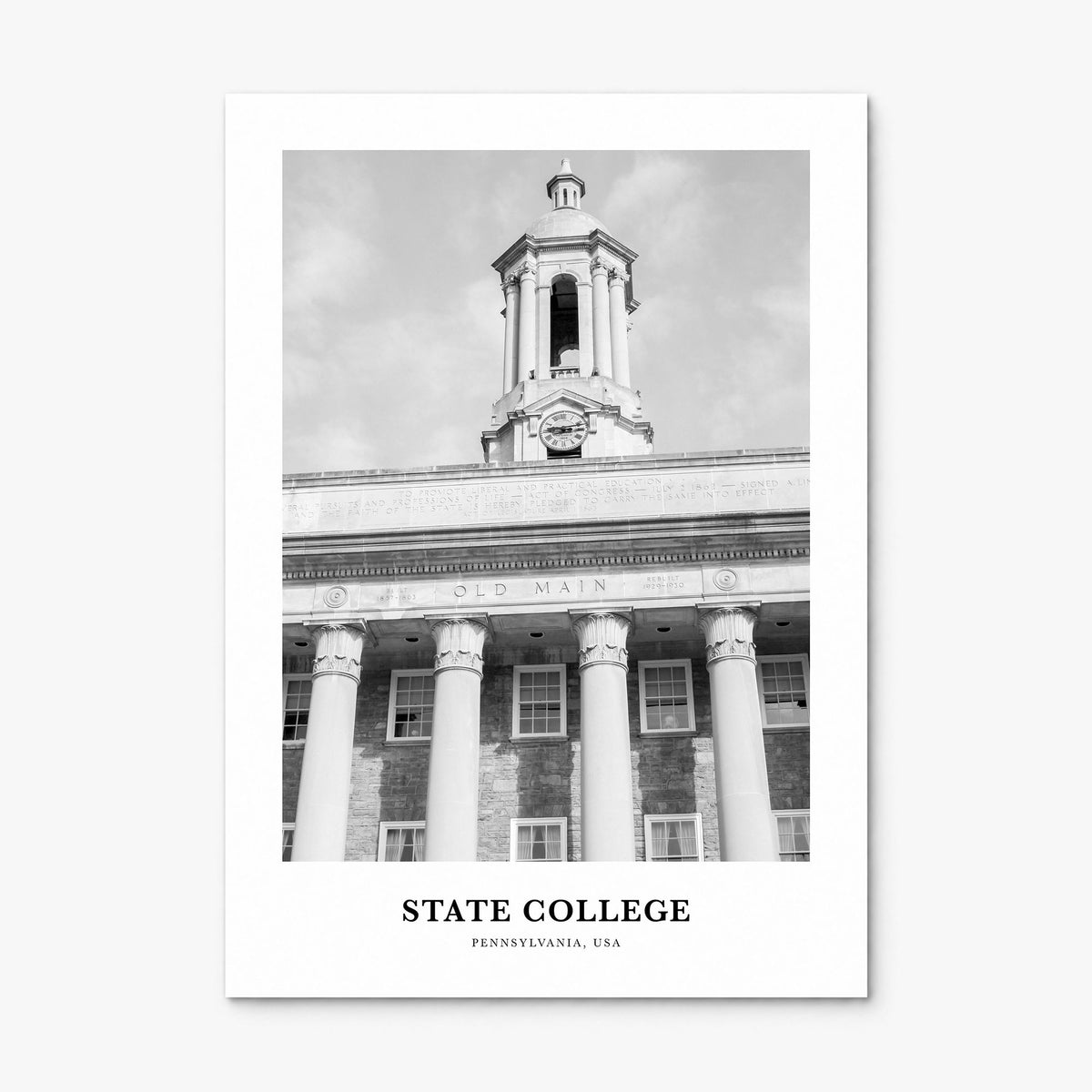 State College Classic Poster, print only (unframed)