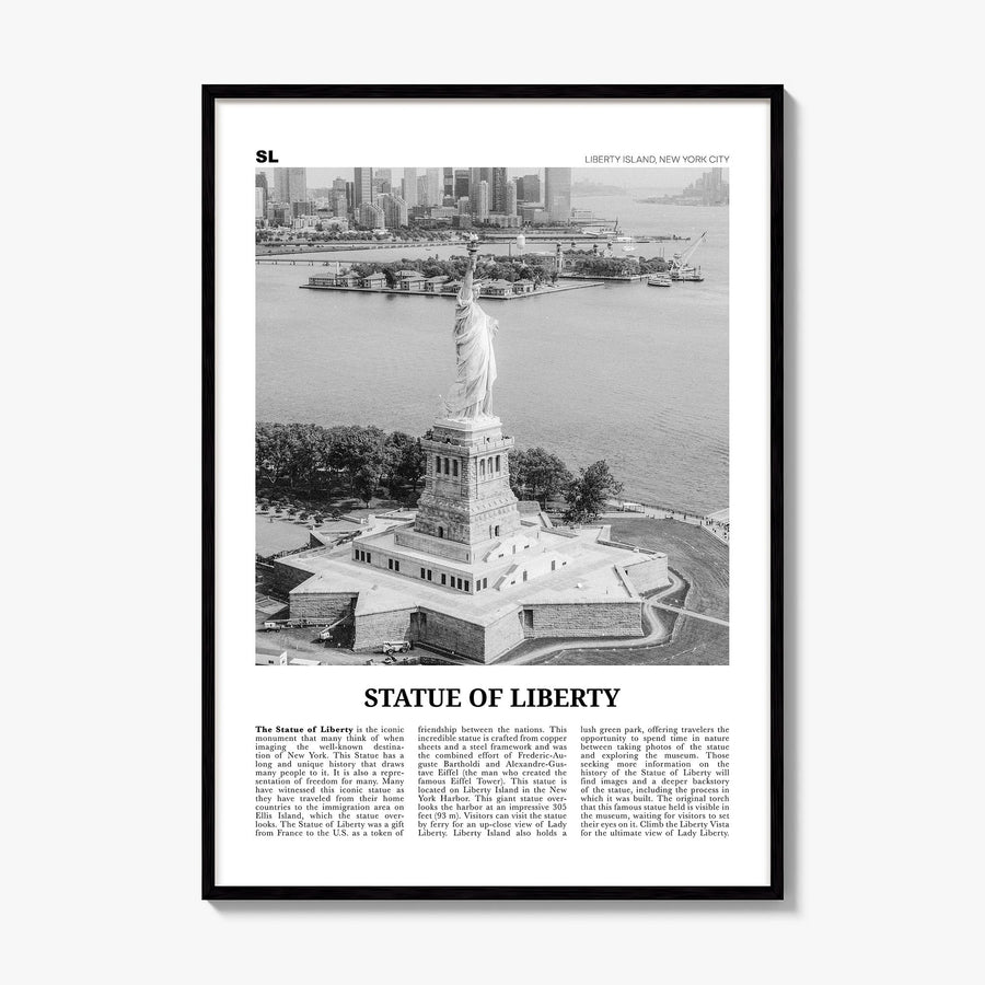 Statue of Liberty Newspaper Poster, framed poster mockup