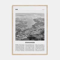 Stavanger Poster Natural Wood / 8x12 in Nbourhood Travel B&W Poster