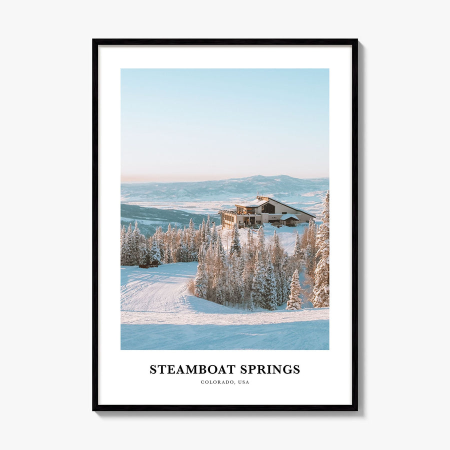 Steamboat Springs Classic No 1 Poster, framed poster mockup