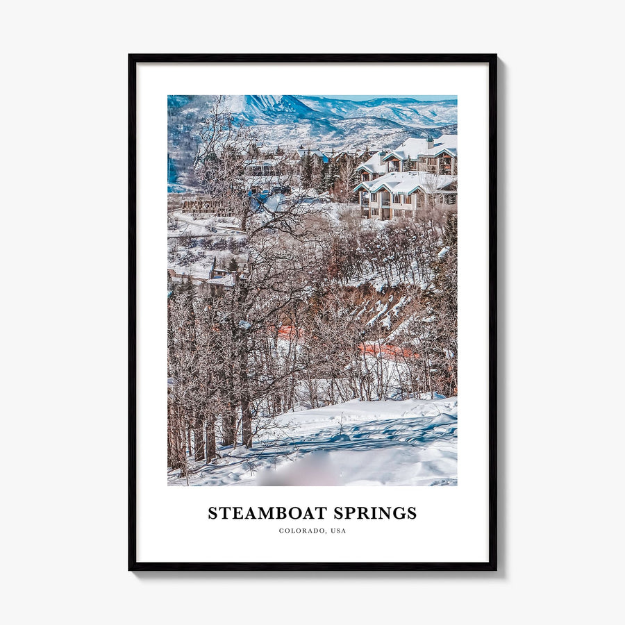 Steamboat Springs Classic No 2 Poster, framed poster mockup