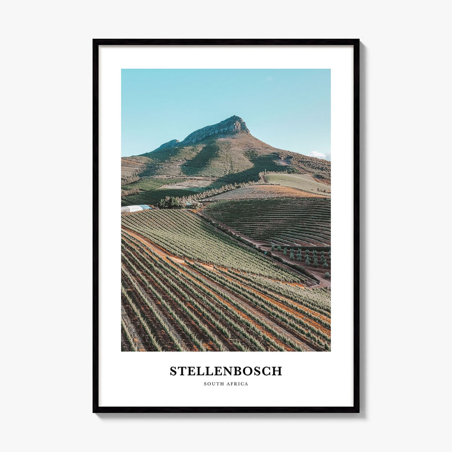 Stellenbosch Classic Poster, framed poster mockup