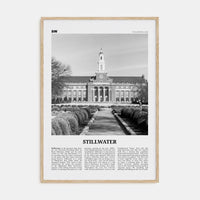 Stillwater Poster Natural Wood / 8x12 in Nbourhood Travel B&W Poster