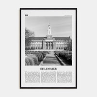 Stillwater Poster Black Wood / 8x12 in Nbourhood Travel B&W Poster