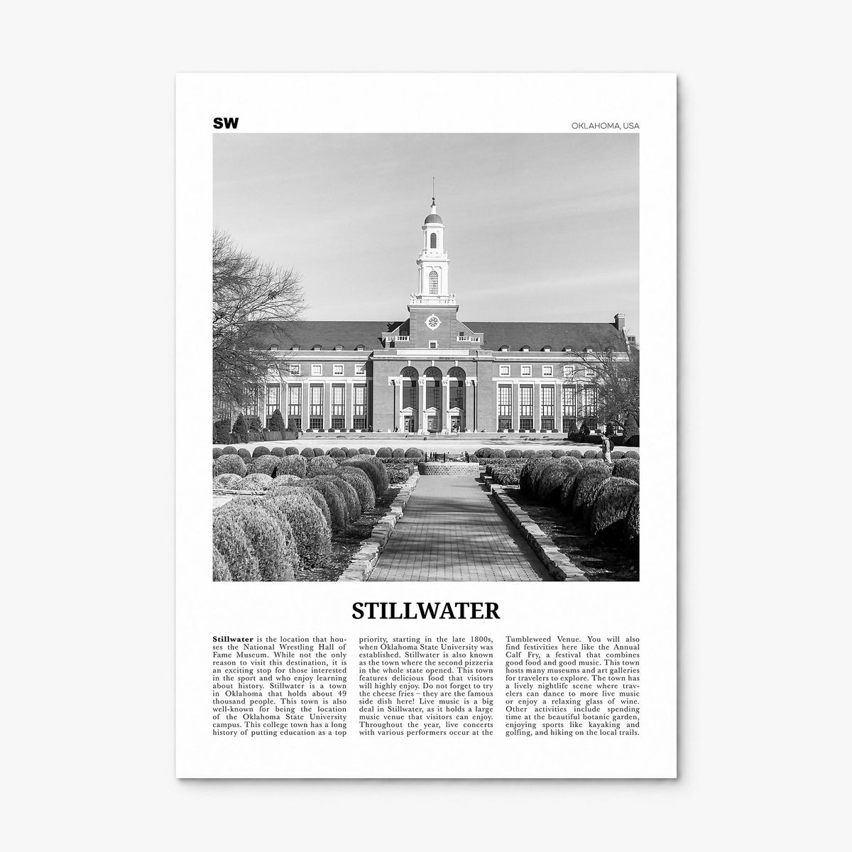 Stillwater Newspaper Poster, print only (unframed)