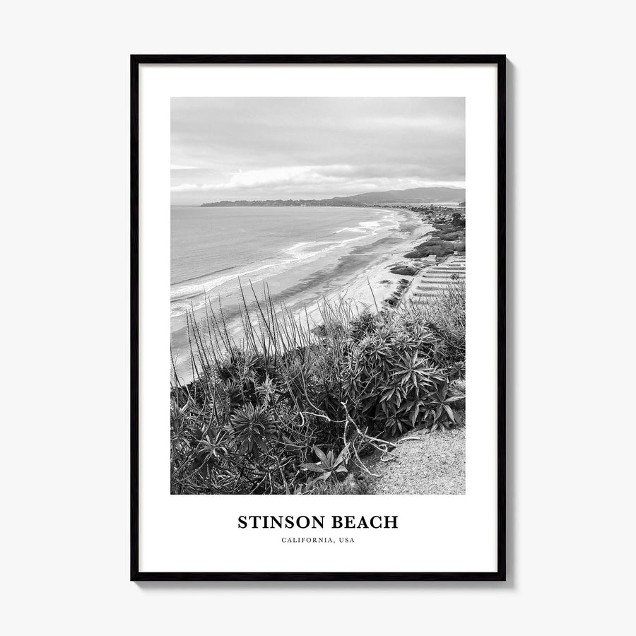 Stinson Beach Classic Poster, framed poster mockup