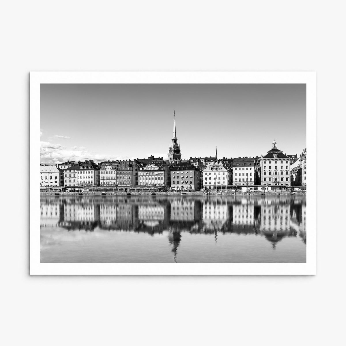 Stockholm Photo Poster, print only (unframed), white border