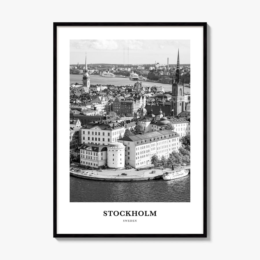 Stockholm Classic No 2 Poster, framed poster mockup