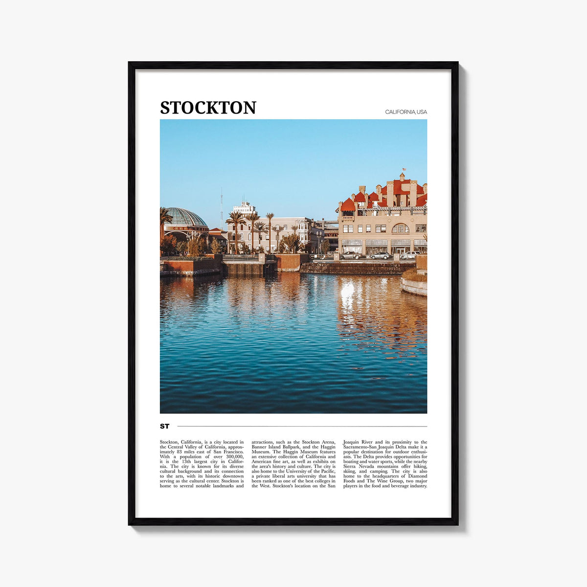 Stockton Travel Poster
