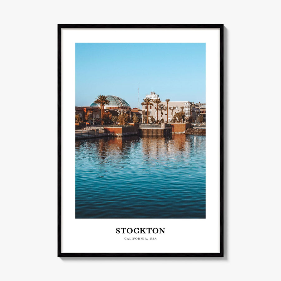 Stockton Classic Poster, framed poster mockup