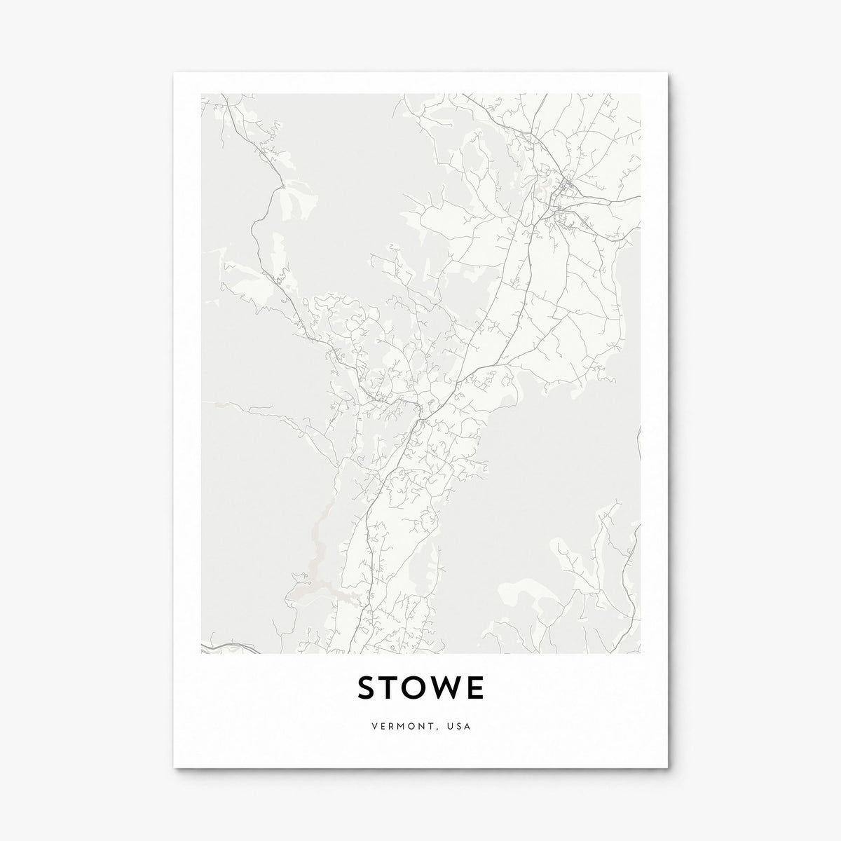 Stowe Map Poster, print only (unframed)