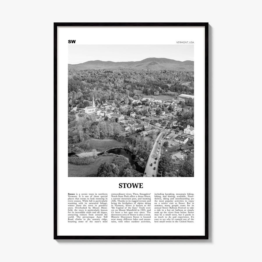 Stowe Newspaper No 1 Poster, framed poster mockup
