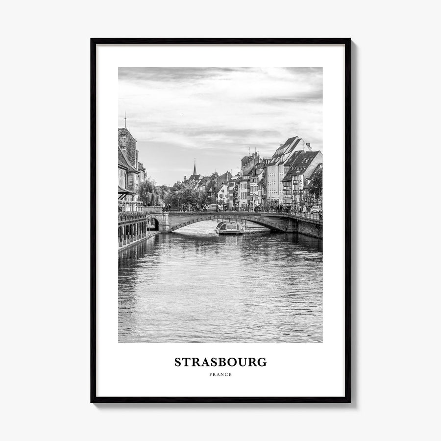 Strasbourg Classic Poster, framed poster mockup