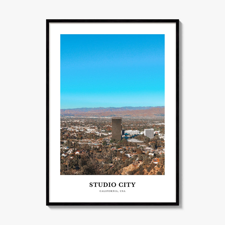 Studio City Classic Poster, framed poster mockup