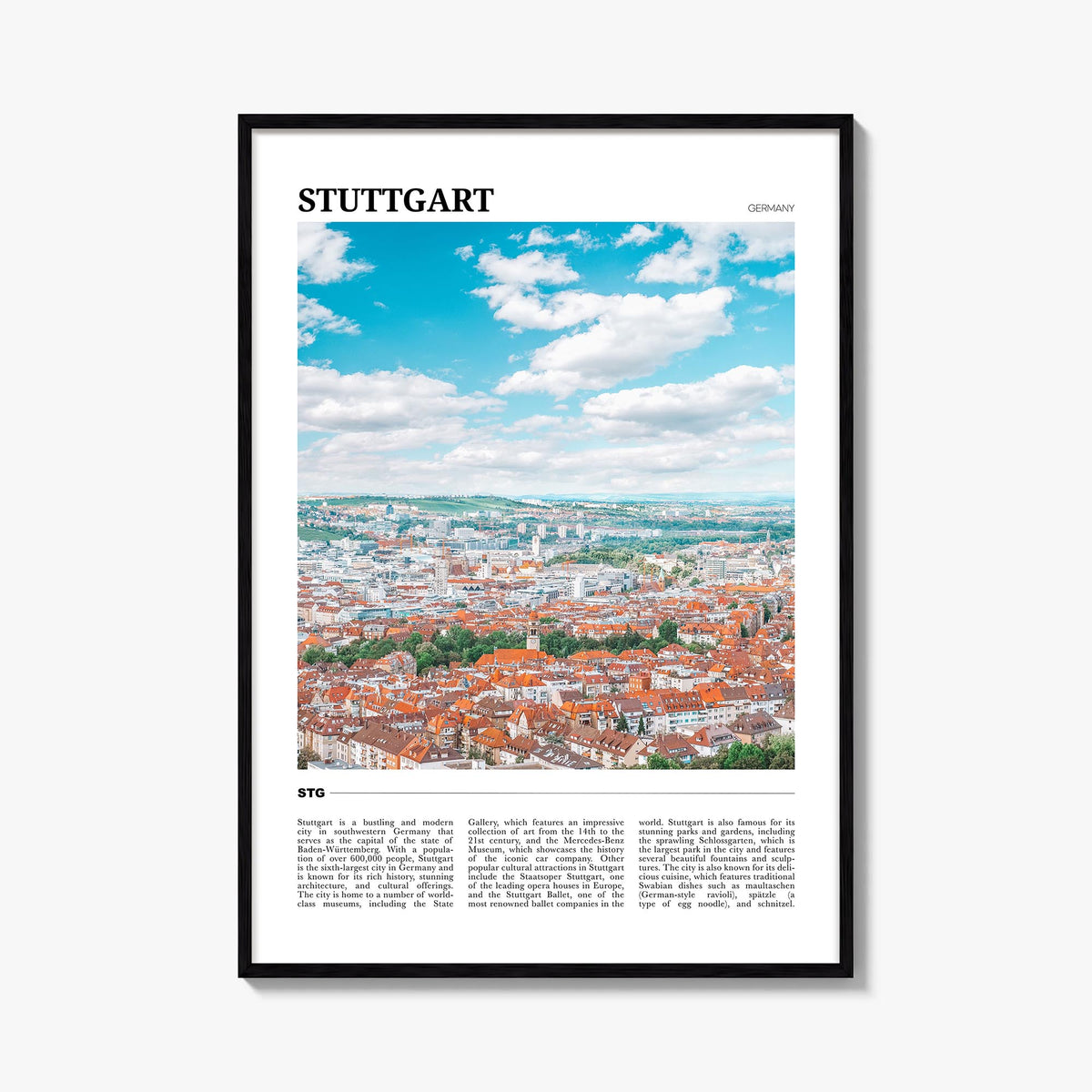 Stuttgart Travel Poster