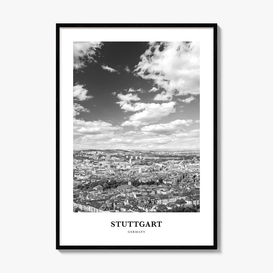 Stuttgart Classic Poster, framed poster mockup