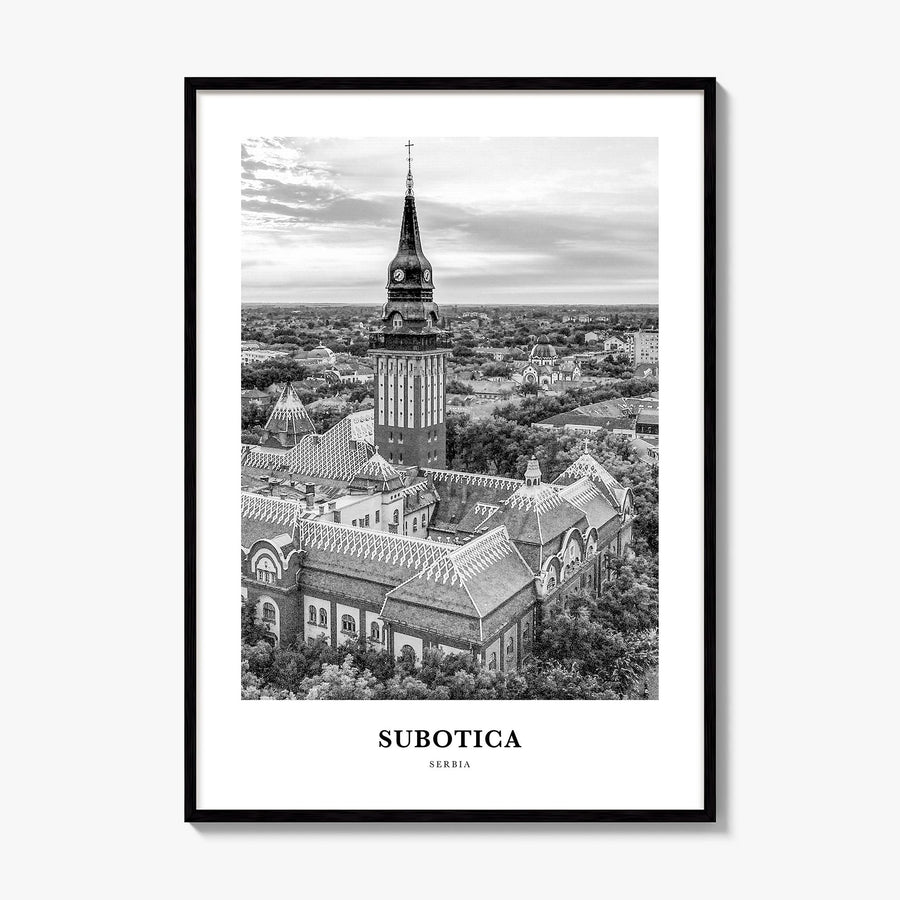 Subotica Classic Poster, framed poster mockup