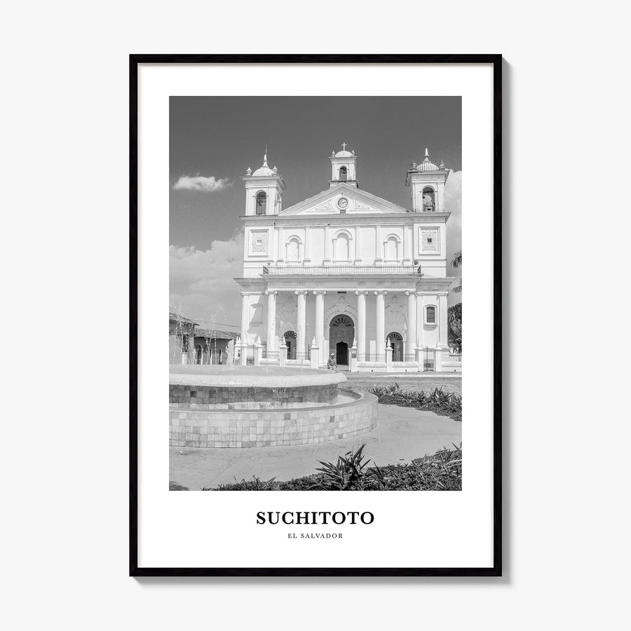 Suchitoto Classic Poster, framed poster mockup