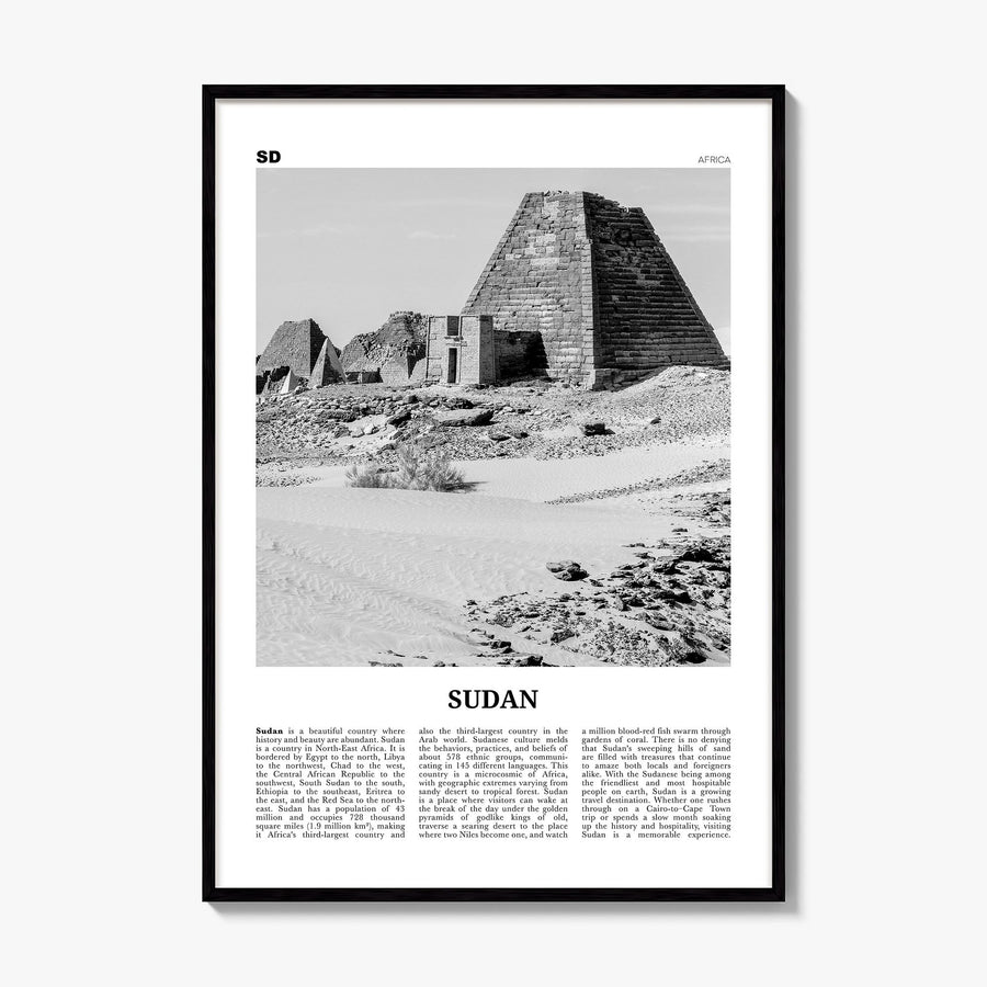 Sudan Newspaper Poster, framed poster mockup