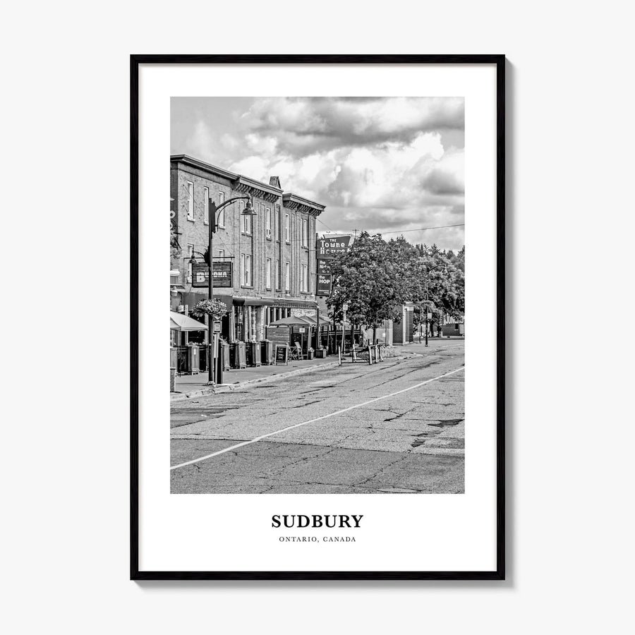 Sudbury Classic Poster, framed poster mockup