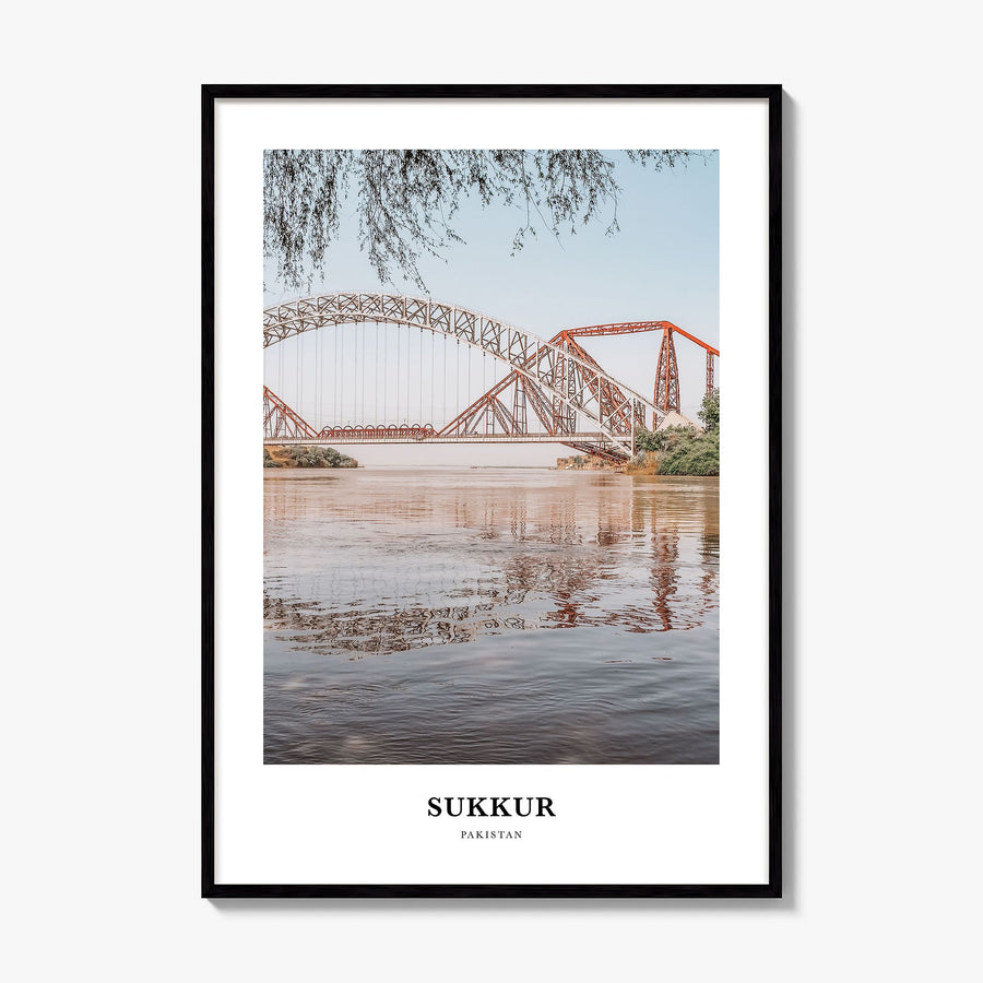 Sukkur Classic Poster, framed poster mockup