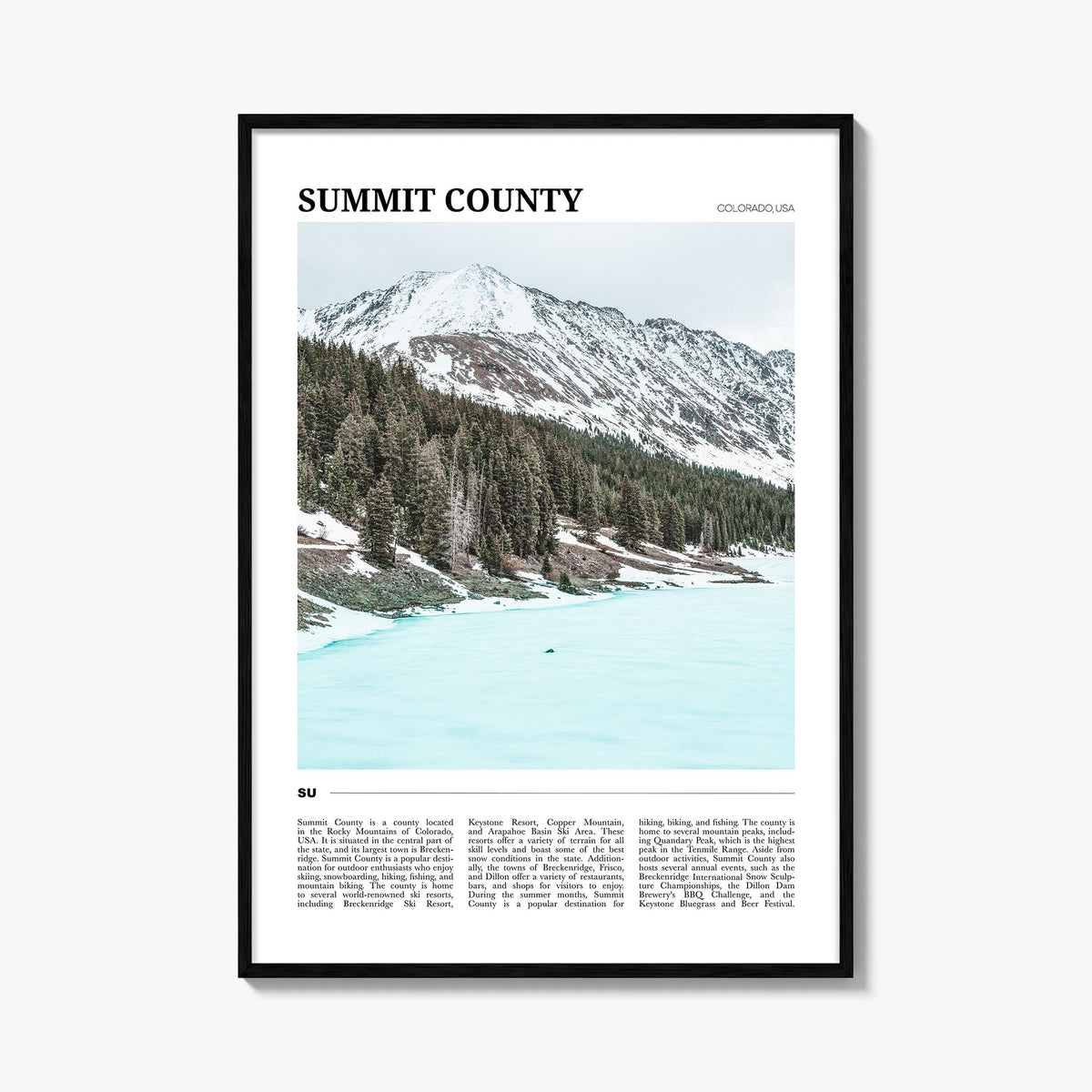 Summit County Travel Poster