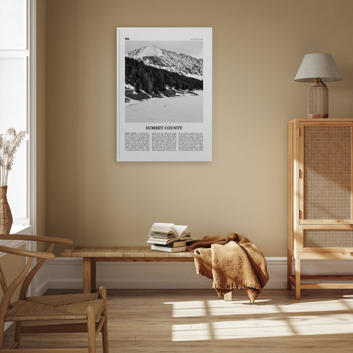 Summit County Poster Nbourhood Travel B&W Poster