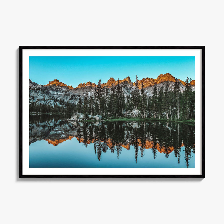 Sun Valley Photo Poster, framed poster mockup, white border