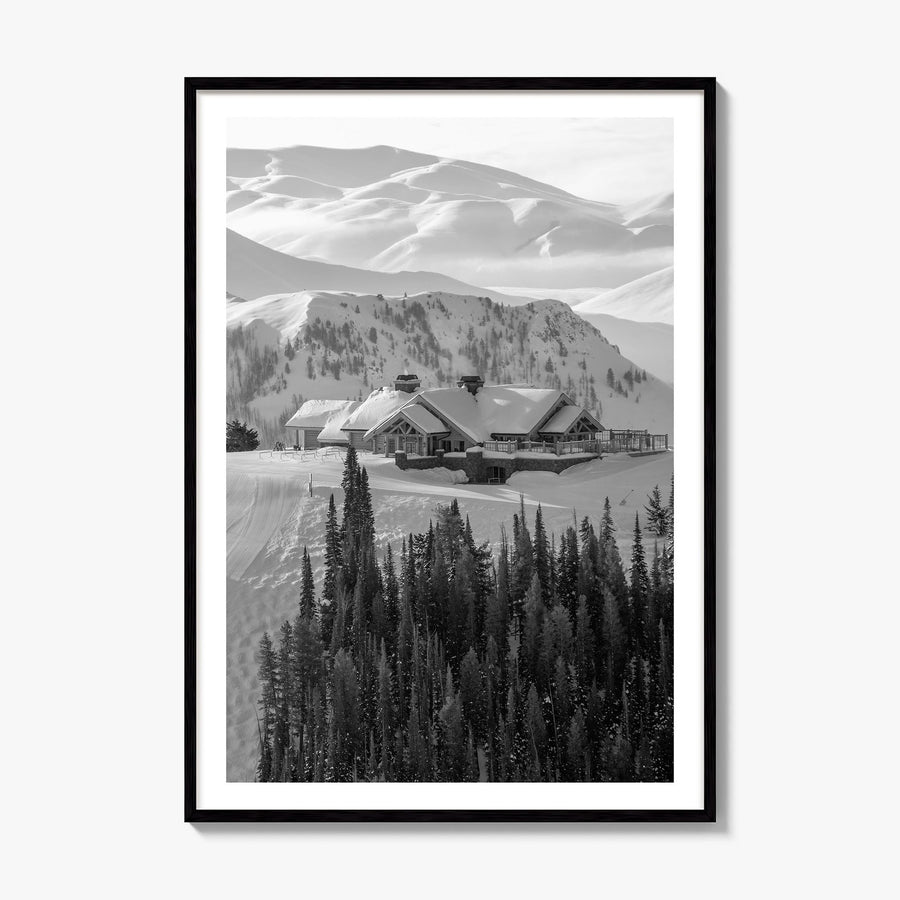 Sun Valley Photo Poster, framed poster mockup, white border