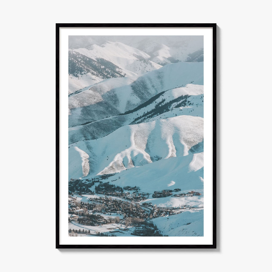 Sun Valley Photo No 2 Poster, framed poster mockup, white border