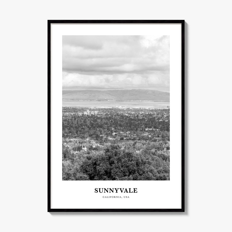 Sunnyvale Classic Poster, framed poster mockup