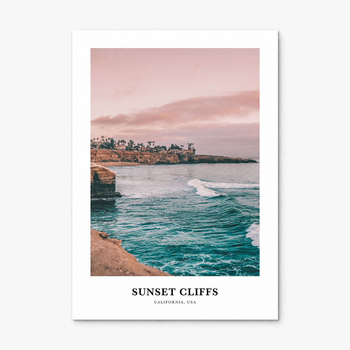 Sunset Cliffs Classic Poster, print only (unframed)
