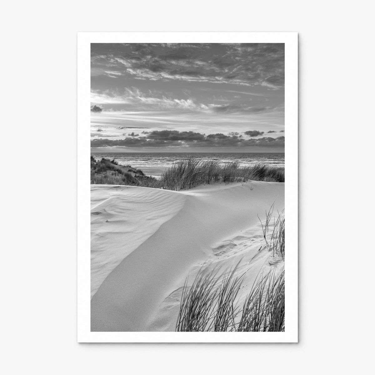 Sunset Coast Photo Poster, print only (unframed), white border