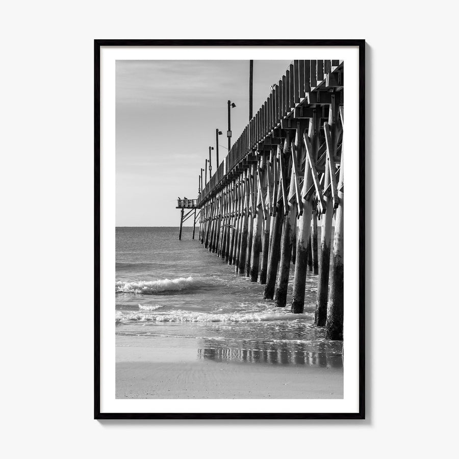 Surf City Photo Poster, framed poster mockup, white border