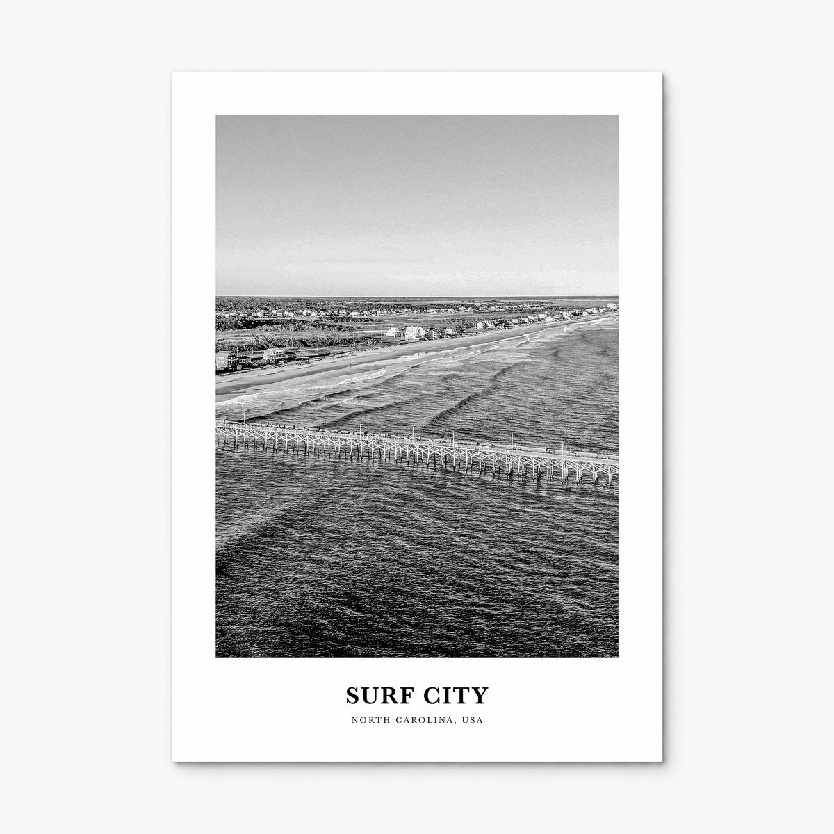Surf City Classic Poster, print only (unframed)